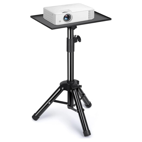 ARROW SIGN Compact & Versatile Projector Stand Tripod, Laptop Tripod Stand Perfect for Outdoor Movies DJ Equipment, Office Home Studio Stage 2 feet to 4 Feet, Black