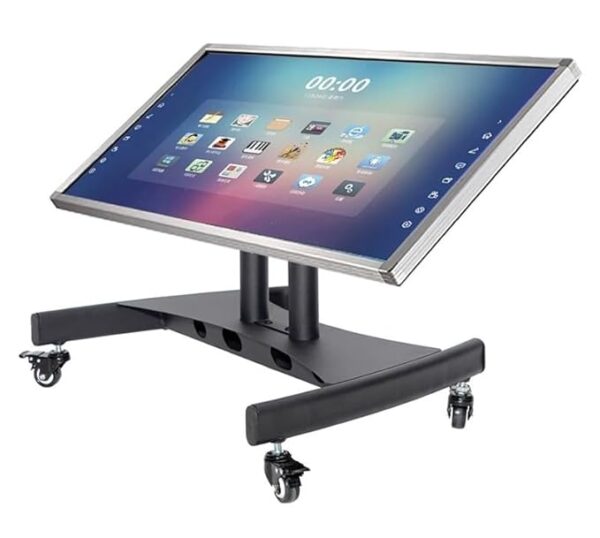 ARROW SIGN Low Height Movable Director TV Trolley (32–70 Inch) Perfect for LED/LCD & Curved Screens, this height-adjustable and 90° tiltable TV trolley