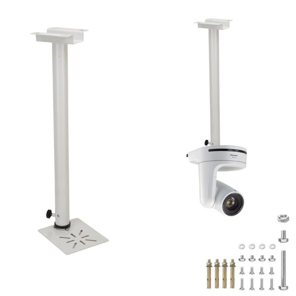 ARROW SIGN Universal PTZ Camera Ceiling Mount – 6 Feet (White)